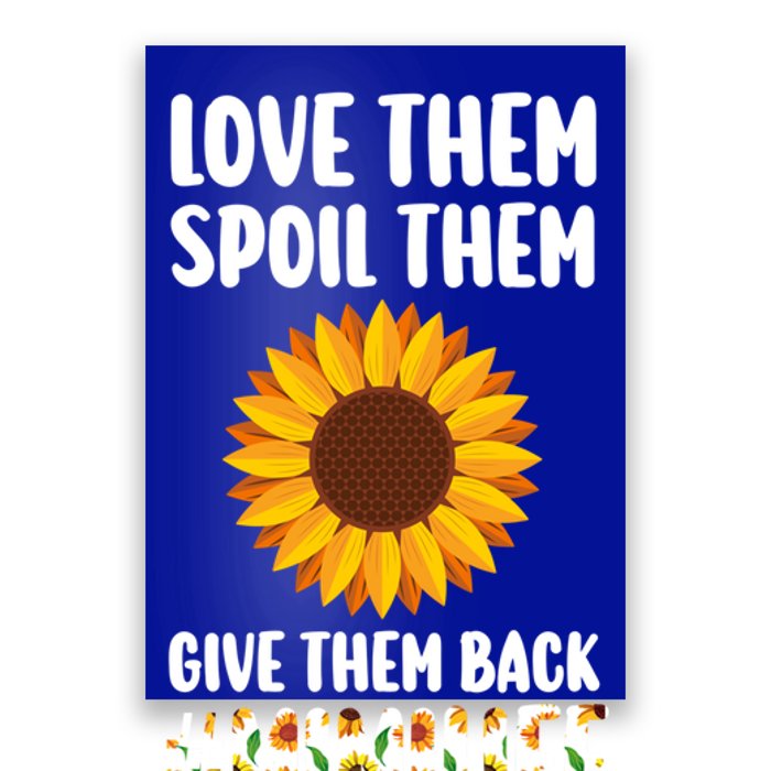 Love Them Spoil Them Give Them Back Mimilife Granny Funny Gift Poster