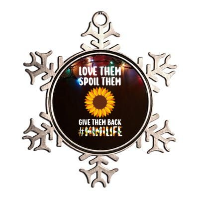 Love Them Spoil Them Give Them Back Mimilife Granny Funny Gift Metallic Star Ornament