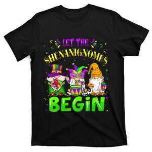 Let The Shenanigans Begin Mardi Gras Gnomes T-Shirt