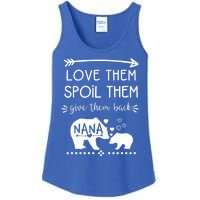 Love Them Spoil Them Give Them Back Nana Bear With Bear Cub Gift Ladies Essential Tank