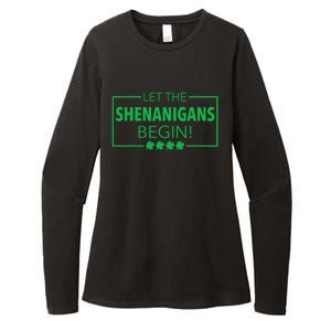 Let The Shenanigans Begin Funny St. Patricks Day Womens CVC Long Sleeve Shirt