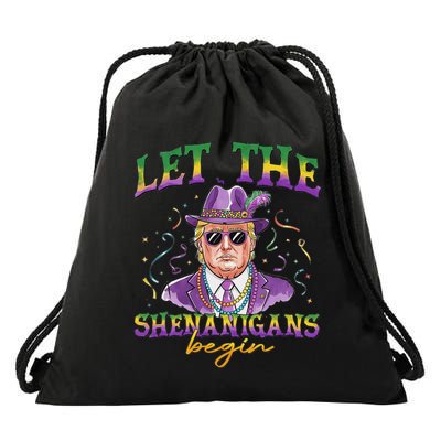 Let The Shenanigans Begin Drawstring Bag