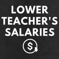 Lower Teacher Salaries 25L Jumbo Tote