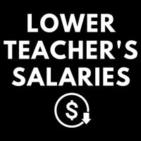 Lower Teacher Salaries Cropped Pullover Crew