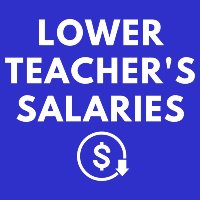 Lower Teacher Salaries Apron