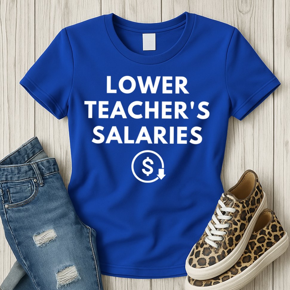 Lower Teacher Salaries Womens T-Shirt