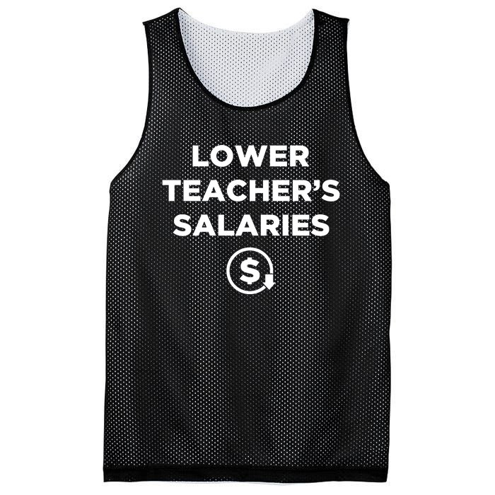 Lower Teachers Salaries Lower Teacher Salaries Mesh Reversible Basketball Jersey Tank