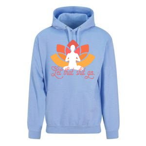 Let That Shit Go Funny Yoga Meditation Mindful Af Meme Cute Gift Unisex Surf Hoodie