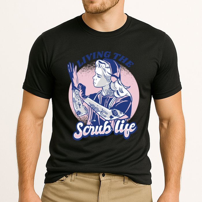 Living The Scrub Life Cooling Performance Crew T-Shirt