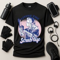 Living The Scrub Life Cooling Performance Crew T-Shirt
