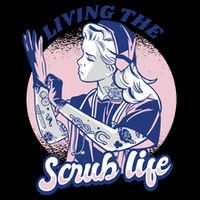 Living The Scrub Life Cooling Performance Crew T-Shirt