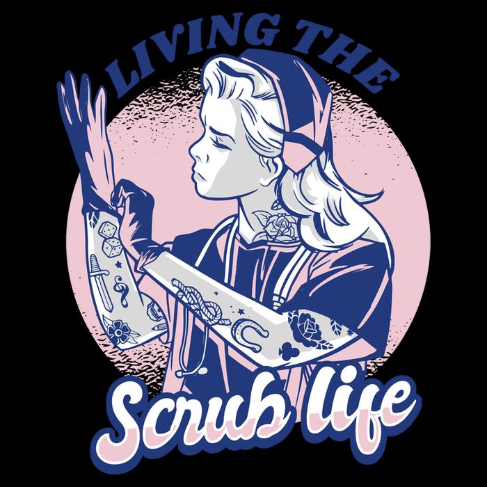 Living The Scrub Life Cooling Performance Crew T-Shirt