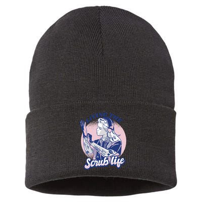 Living The Scrub Life Sustainable Knit Beanie