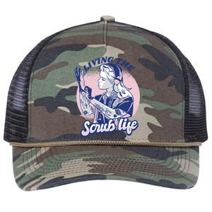 Living The Scrub Life Retro Rope Trucker Hat Cap