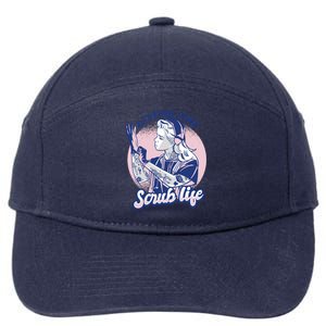 Living The Scrub Life 7-Panel Snapback Hat