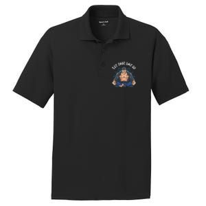 Let That Shit Go Namaste Yoga Gorilla Apes Lovers Meditation Cute Gift PosiCharge RacerMesh Polo