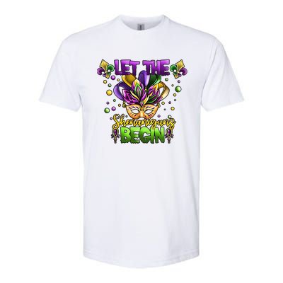 Let The Shenanigans Begin Mardi Gras Party Carnival Softstyle® CVC T-Shirt