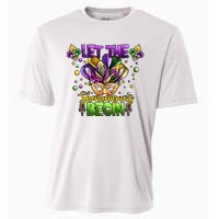 Let The Shenanigans Begin Mardi Gras Party Carnival Cooling Performance Crew T-Shirt