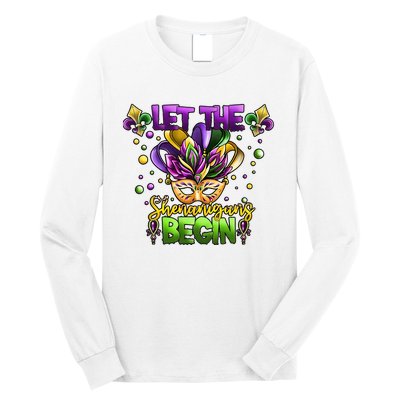 Let The Shenanigans Begin Mardi Gras Party Carnival Long Sleeve Shirt