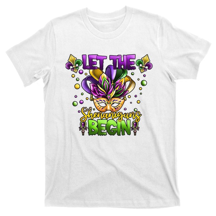 Let The Shenanigans Begin Mardi Gras Party Carnival T-Shirt