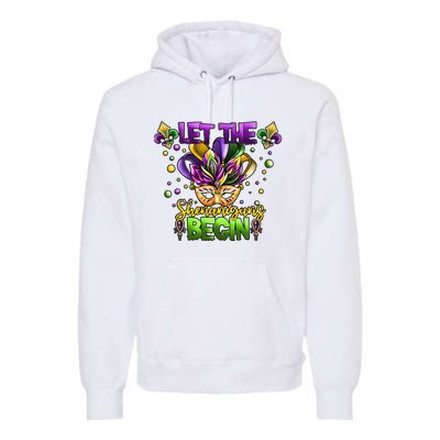 Let The Shenanigans Begin Mardi Gras Party Carnival Premium Hoodie