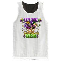 Let The Shenanigans Begin Mardi Gras Party Carnival Mesh Reversible Basketball Jersey Tank