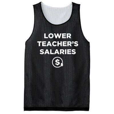 Lower Teacher Salaries Lower Teachers Salaries Mesh Reversible Basketball Jersey Tank