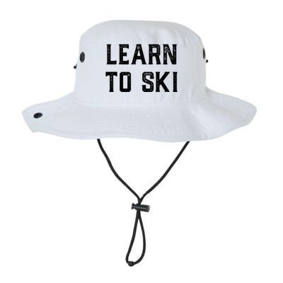 Learn To Ski Great Gift Motivation And Goals Unisex Gift Legacy Cool Fit Booney Bucket Hat