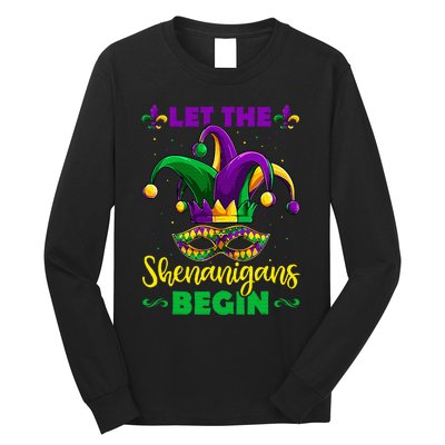 Let The Shenanigans Begin Mardi Gras Long Sleeve Shirt