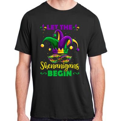 Let The Shenanigans Begin Mardi Gras Adult ChromaSoft Performance T-Shirt