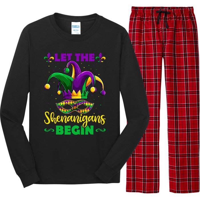 Let The Shenanigans Begin Mardi Gras Long Sleeve Pajama Set