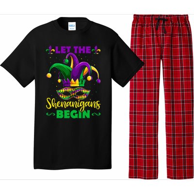 Let The Shenanigans Begin Mardi Gras Pajama Set