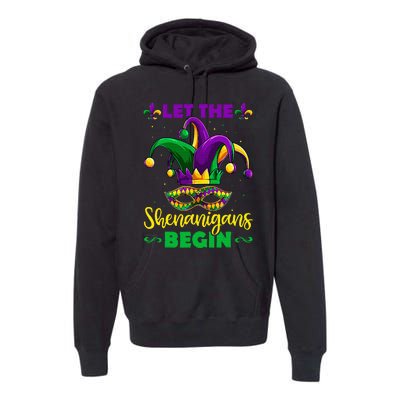 Let The Shenanigans Begin Mardi Gras Premium Hoodie