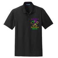 Let The Shenanigans Begin Mardi Gras Dry Zone Grid Polo