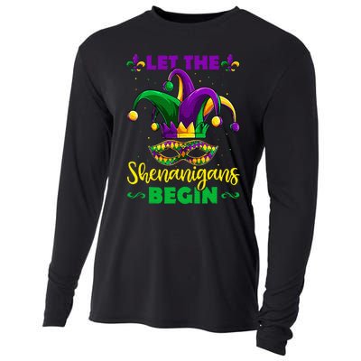 Let The Shenanigans Begin Mardi Gras Cooling Performance Long Sleeve Crew