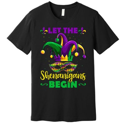 Let The Shenanigans Begin Mardi Gras Premium T-Shirt