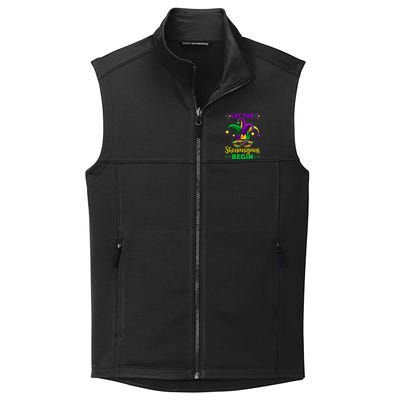 Let The Shenanigans Begin Mardi Gras Collective Smooth Fleece Vest