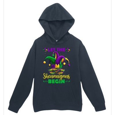 Let The Shenanigans Begin Mardi Gras Urban Pullover Hoodie