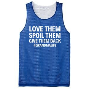 Love Them Spoil Them Give Them Back #Grandmalife New Grandma Gift Mesh Reversible Basketball Jersey Tank