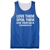 Love Them Spoil Them Give Them Back #Grandmalife New Grandma Gift Mesh Reversible Basketball Jersey Tank