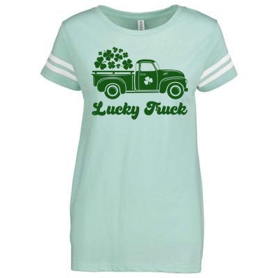 Lucky Truck St Patricks Day Enza Ladies Jersey Football T-Shirt