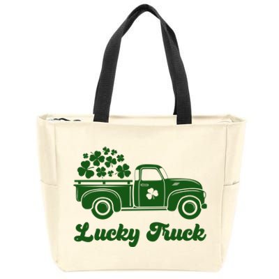 Lucky Truck St Patricks Day Zip Tote Bag