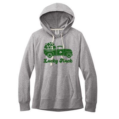 Lucky Truck St Patricks Day Women's Fleece Hoodie