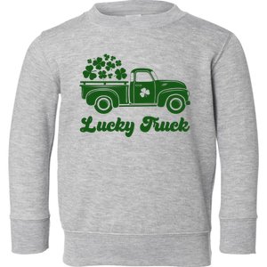 Lucky Truck St Patricks Day Toddler Sweatshirt