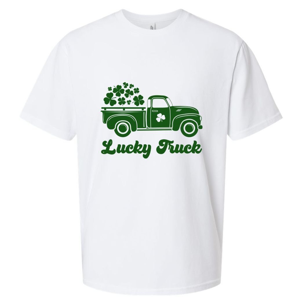 Lucky Truck St Patricks Day Sueded Cloud Jersey T-Shirt