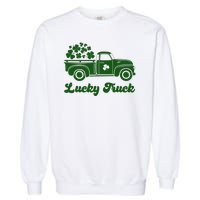 Lucky Truck St Patricks Day Garment-Dyed Sweatshirt