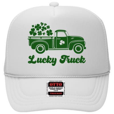 Lucky Truck St Patricks Day High Crown Mesh Back Trucker Hat