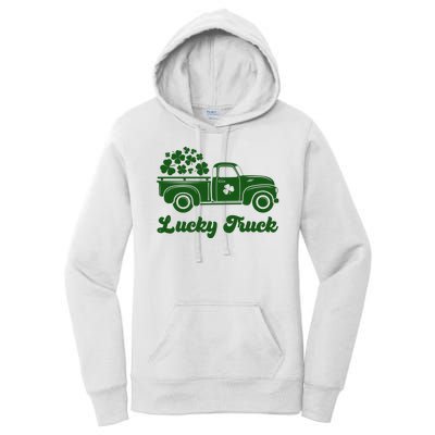 Lucky Truck St Patricks Day Women's Pullover Hoodie