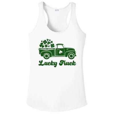 Lucky Truck St Patricks Day Ladies PosiCharge Competitor Racerback Tank