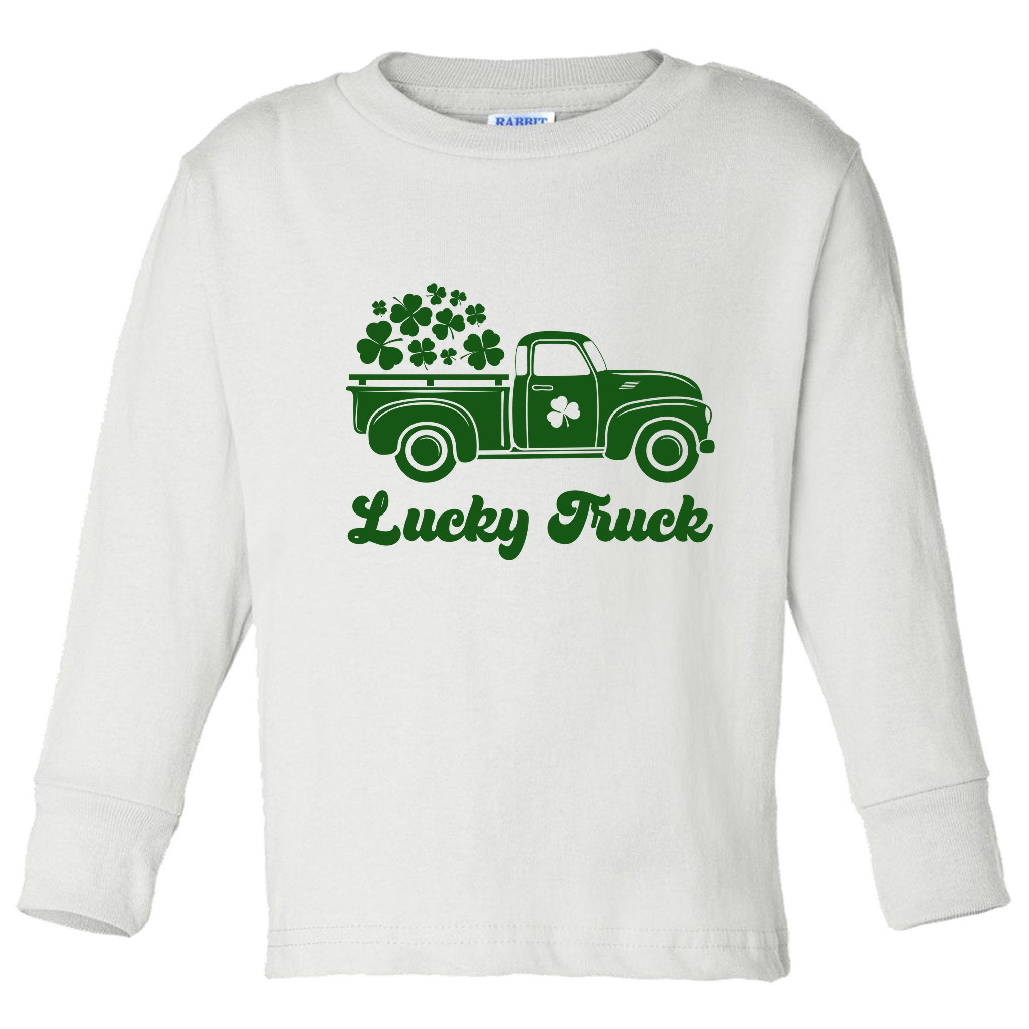 Lucky Truck St Patricks Day Toddler Long Sleeve Shirt